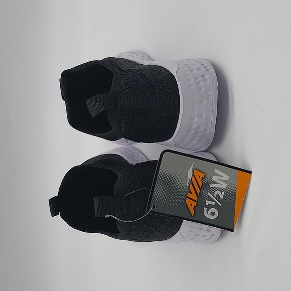2532- AVIA Women’s Size 6.5 Black Memory Foam Slip-On Trainers Lightweight NWT - Picture 5 of 9
